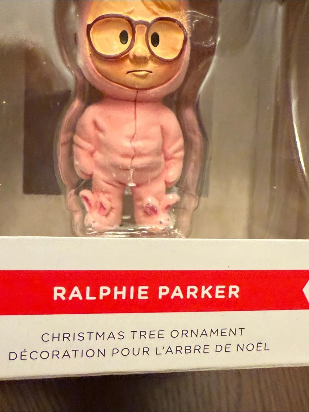 Ralphie Parker Pink Bunny Costume Ornament CHRISTMAS STORY Hallmark Decoration